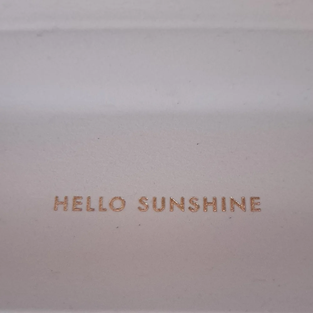 Kate Spade Pink Green Hello Sunshine Hard Shell Glasses Case